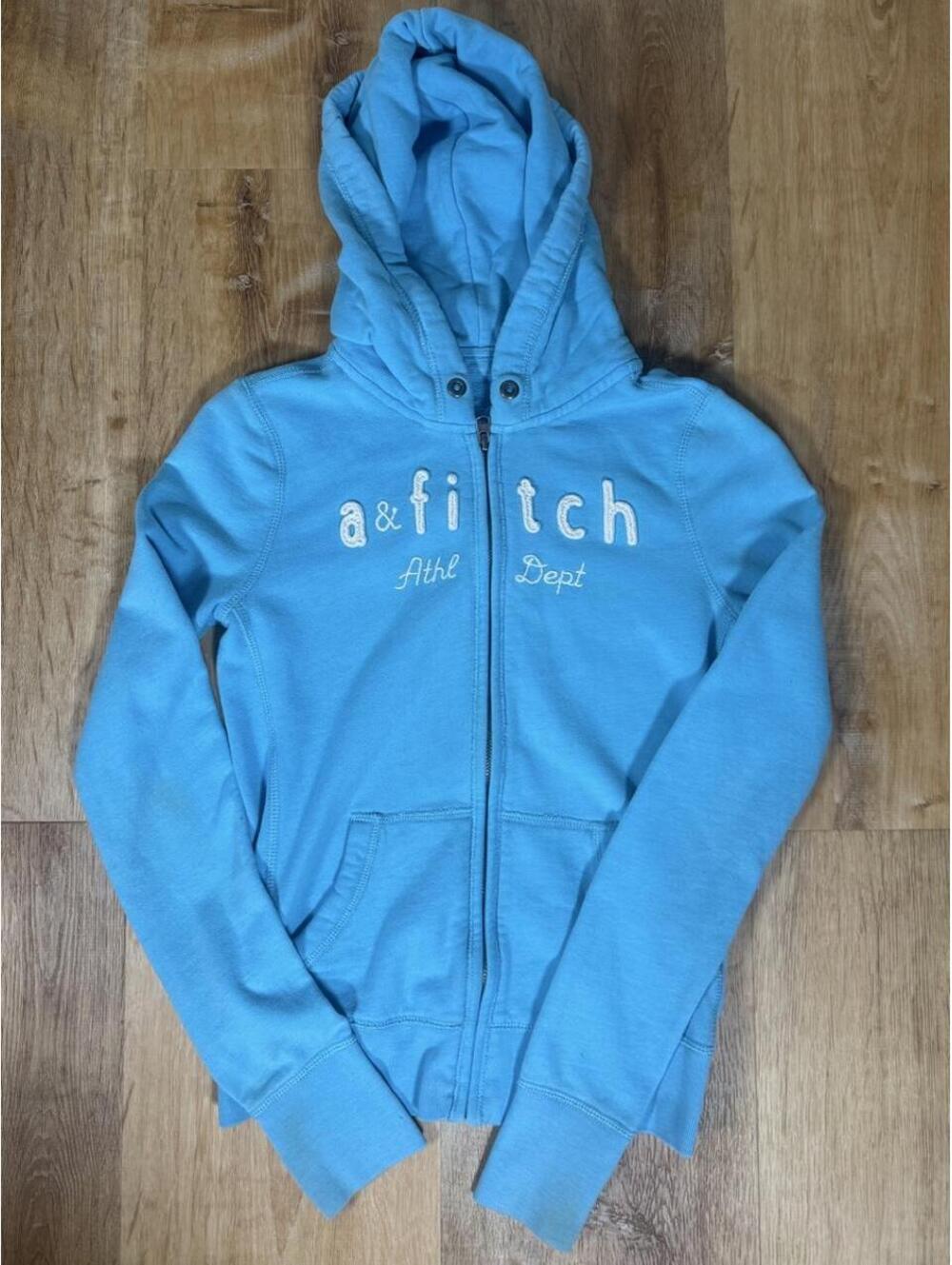 Abercrombie & Fitch Blue Zip-Up Hoodie – Women’s XS/S